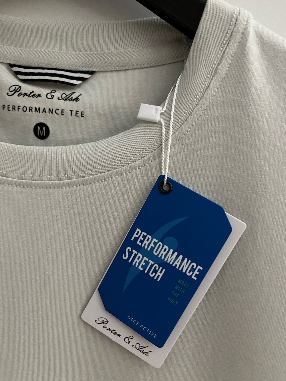 Porter & Ash 95% Cotton 4-way Stretch Short Sleeve Crew Neck Casual Top/Tshirt - Picture 4 of 8